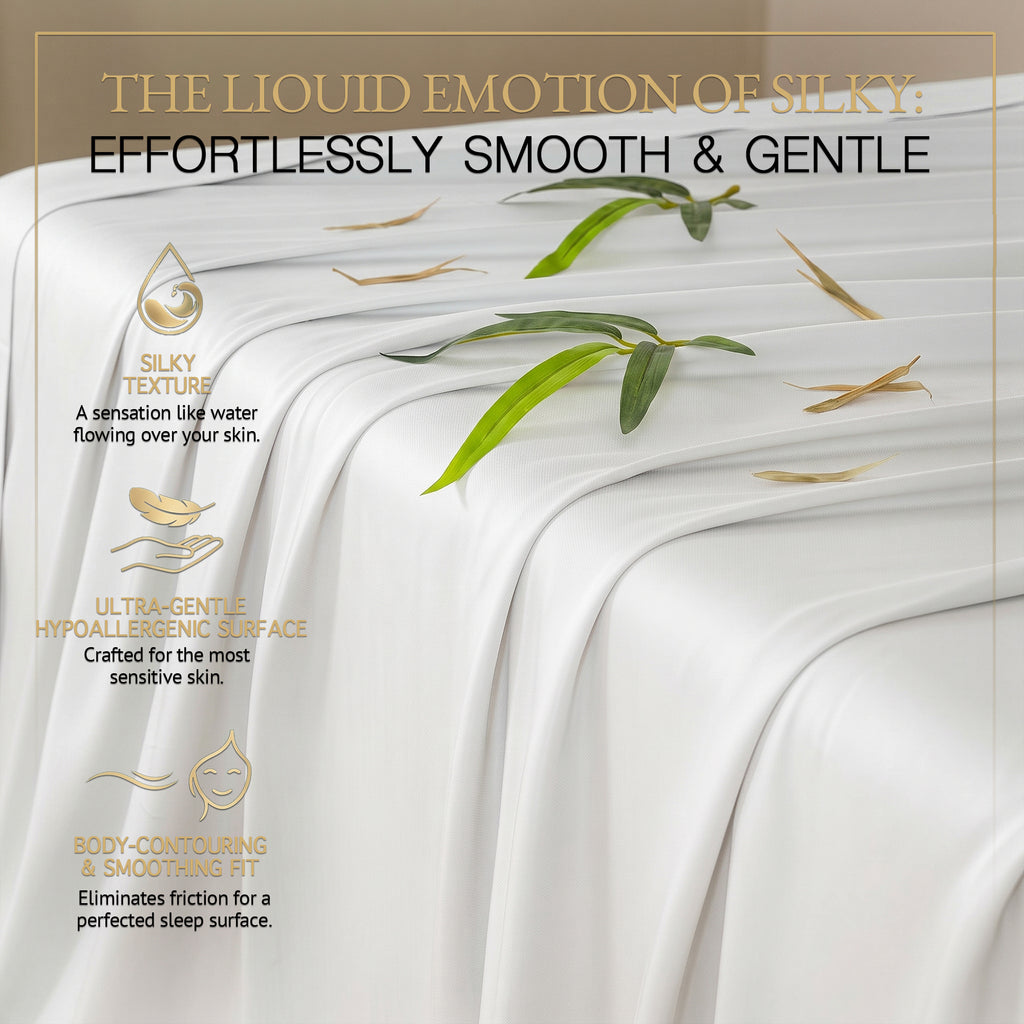 Bambopia 400TC 100% Viscose Derived from Bamboo Flat Sheet Only - Organic Breathable & Cooling Bed Sheet for Hot Sleepers, Luxury Silky King Top Flat Sheet Only, White